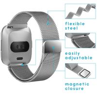 imoshion Milanees Watch bandje Fitbit Versa 2 / Versa Lite - Zilver