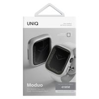 Uniq Moduo Apple Watch Case met uitwisselbare Bezel Apple Watch 4-9 / SE - 40/41 mm - Chalk (Chalk/Stone Grey)