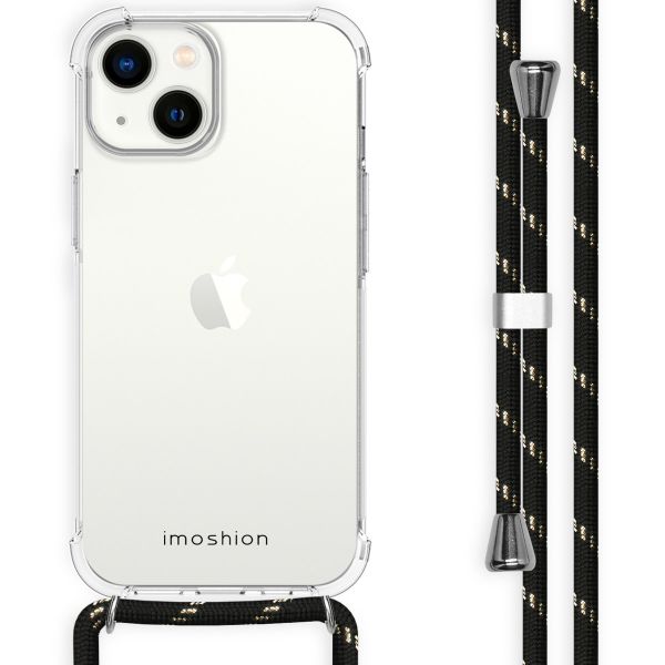 imoshion Backcover met koord Apple iPhone 14 - Zwart & Goud