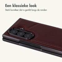 imoshion Kunstleren MagSafe Backcover met Pashouder Samsung Galaxy Z Fold 8 Ultra - Wine Red
