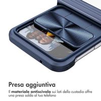 imoshion Camslider Backcover Samsung Galaxy Z Flip 4 - Donkerblauw