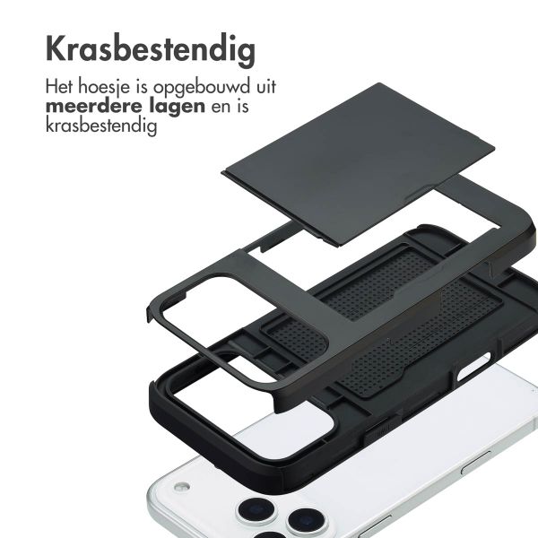 imoshion Backcover met pasjeshouder Apple iPhone 17 Pro Max - Zwart