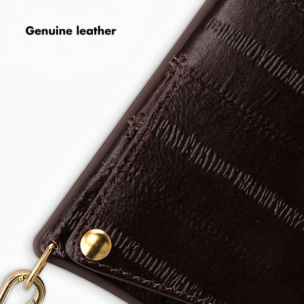 Selencia Nova Real Leather Back Cover with Card Holder Apple iPhone 16 - Dark Chocolate