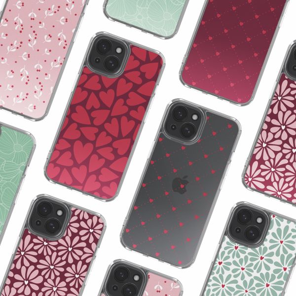 imoshion Design hoesje Apple iPhone 15 - Hearty Coral Dust