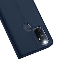 Dux Ducis Slim Softcase Bookcase OnePlus Nord N100 - Donkerblauw