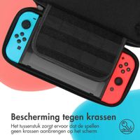 imoshion Nintendo Switch case - Hoes voor de Nintendo Switch / Switch OLED - Blauw / Rood