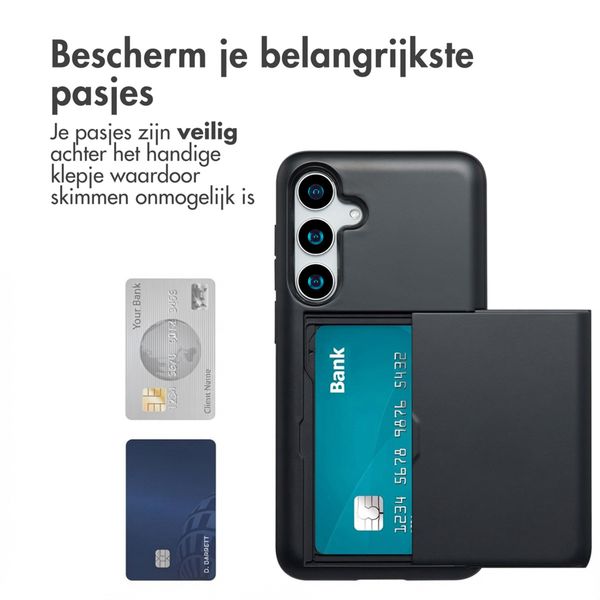 imoshion Backcover met pasjeshouder Samsung Galaxy S25 Plus - Zwart