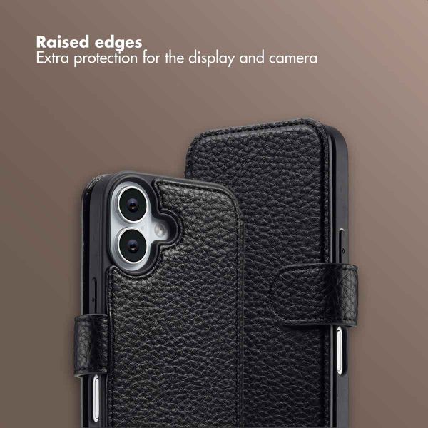 Selencia Riva Bookcase with MagSafe and phone strap Apple iPhone 17 - Black