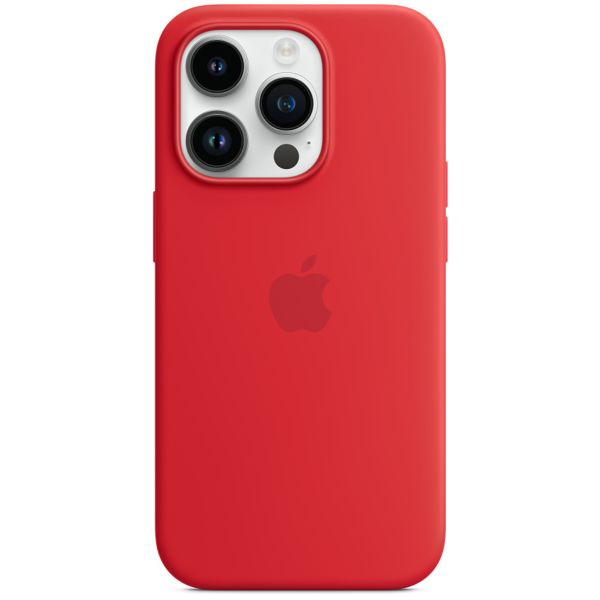 Apple Silicone Backcover MagSafe iPhone 14 Pro - Rood