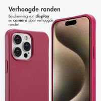 imoshion Color Backcover met afneembaar koord MagSafe Apple iPhone 15 Pro Max - Raspberry
