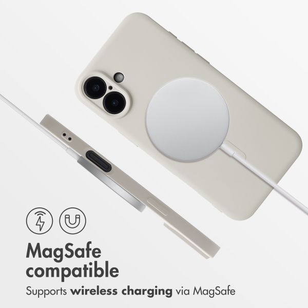 imoshion Colour Back Cover with MagSafe Apple iPhone 16 - Beige