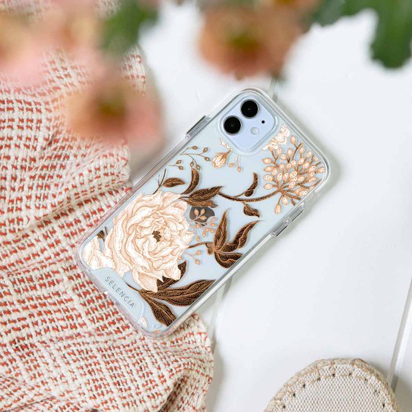 Selencia Zarya Fashion Extra Beschermende Backcover Samsung Galaxy A13 (4G) - Golden Flowers