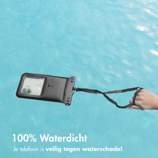 imoshion Floating Waterproof Pouch - Universeel waterdicht telefoonhoesje - Zwart