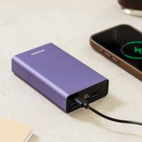 imoshion Ultra Series Aluminium Powerbank 20,000 mAh - Quick Charge and Power Delivery - Tropical Violet