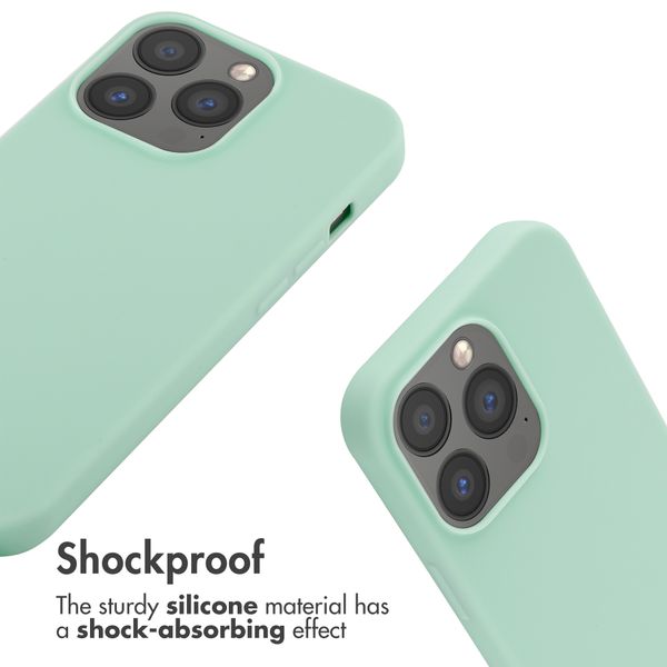 imoshion Silicone Case with Strap Apple iPhone 13 Pro - Mint Green