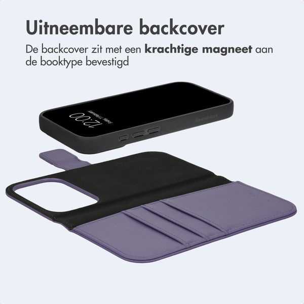 imoshion Uitneembare 2-in-1 Luxe Bookcase Apple iPhone 18 Pro / 17 Pro - Lila