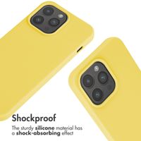 imoshion Silicone Case with Strap Apple iPhone 15 Pro Max - Yellow