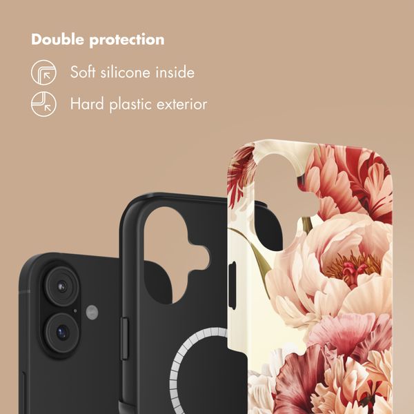 Selencia Vivid Back Cover with MagSafe Apple iPhone 17 - Vintage Peony