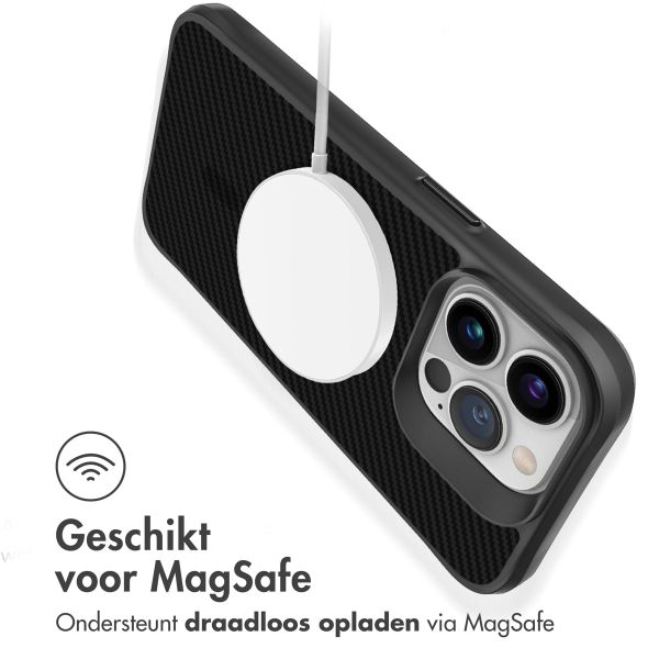 imoshion Rugged Hybrid Carbon Case met MagSafe Apple iPhone 13 Pro Max - Zwart