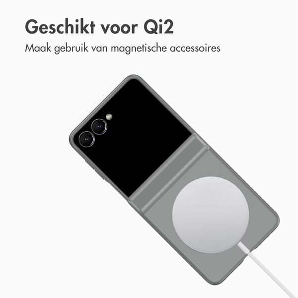 Accezz Color Backcover met MagSafe en Ringstand Samsung Galaxy Z Flip 8 - Grijs