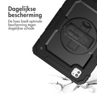 Accezz Rugged Backcover met schouderstrap Apple iPad Pro 11 (2024) M4 - Zwart