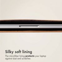 Accezz Leather laptop sleeve 15 inch - Cognac