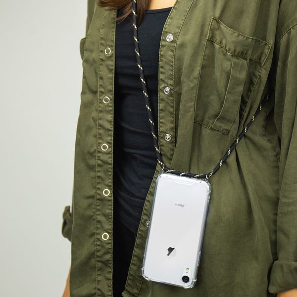 imoshion Backcover met koord Apple iPhone 11 Pro Max - Zwart & Goud