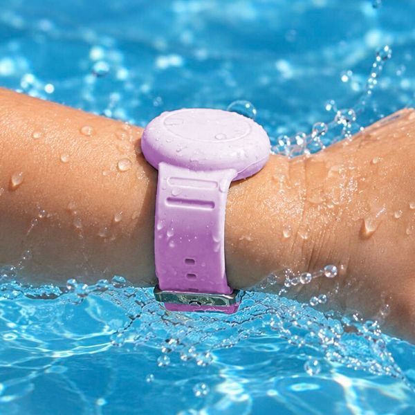 imoshion AirTag Kinderarmband - Houder voor Apple AirTag - One Size - Light Purple