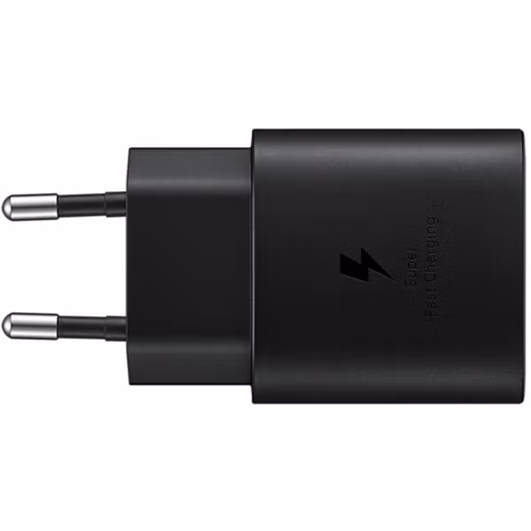 Samsung Originele USB-C naar USB-C kabel - 1.8 meter - 25 Watt + Originele Fast Charging Adapter USB-C Oplader - 25 Watt - Zwart