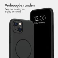 imoshion Color Backcover met Thin MagSafe Ring Apple iPhone 14 / 13 - Zwart