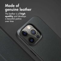 Accezz 2-in-1 Leather Bookcase with MagSafe Apple iPhone 14 Pro - Onyx Black