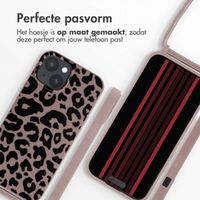 imoshion Siliconen design hoesje met koord Apple iPhone 15 - Animal Pink