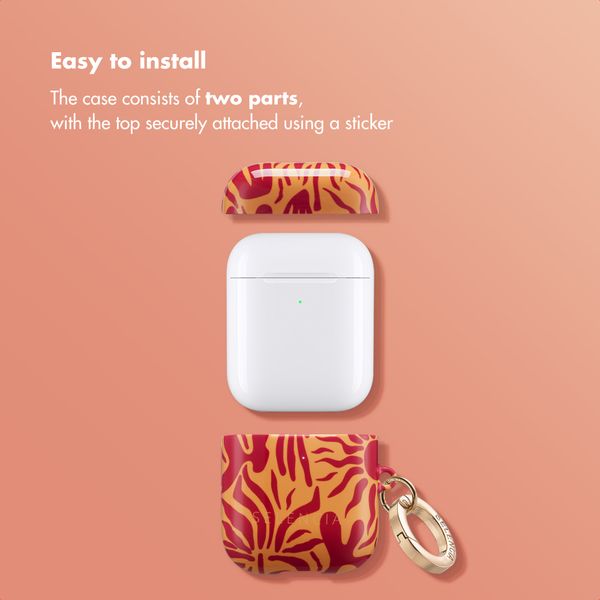 Selencia Vivid case  Apple AirPods 1 / 2 - Tropical Vibes Apricot