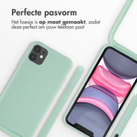 imoshion Siliconen hoesje met koord iPhone 11 - Mintgroen