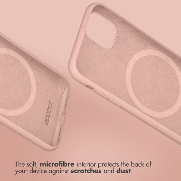 Accezz Liquid Silicone Back Cover with MagSafe Apple iPhone 16 Pro Max - Pink