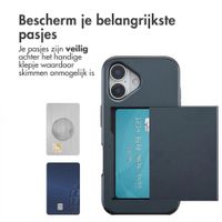 imoshion Backcover met pasjeshouder Apple iPhone 17 - Donkerblauw