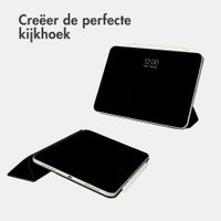Accezz Leather Trifold Bookcase Apple iPad Pro 13 (2025) M5 / (2024) M4 - Zwart
