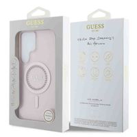Guess MagSafe IML Rhinestones Case Samsung Galaxy S25 Ultra - Roze
