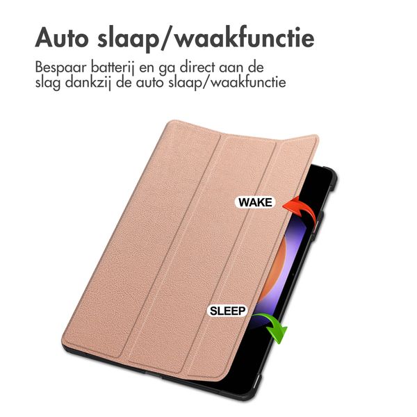 imoshion Trifold Bookcase Xiaomi Pad 6S Pro 12.4 - Rosé Goud