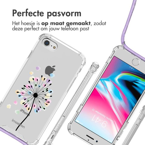 imoshion Design hoesje met koord Apple iPhone SE (2022 / 2020) / 8 / 7 - Sandstone Dandelion