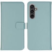 Selencia Echt Leren Bookcase Samsung Galaxy S23 FE - Air Blue