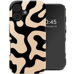 Selencia Vivid Backcover met MagSafe Apple iPhone 17 - Art Wave Black