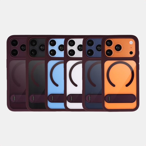 Accezz Hold Backcover met MagSafe Apple iPhone 18 Pro / 17 Pro - Dark Cherry