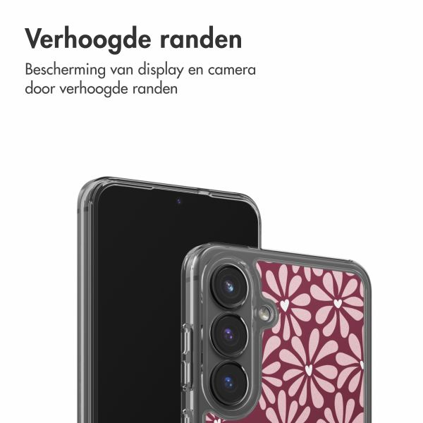 imoshion Design hoesje Samsung Galaxy S25 FE - Bloom Love Blush