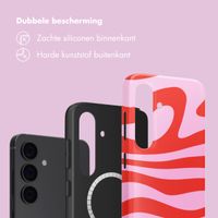 Selencia Vivid Backcover met MagSafe Samsung Galaxy S24 - Dream Swirl Pink