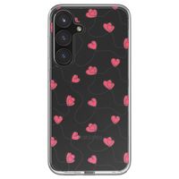 imoshion Design hoesje Samsung Galaxy S24 FE - Dusty Rose Connected Hearts