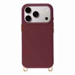 Selencia Rivièra MagSafe Backcover met afneembare haakjes Apple iPhone 17 Pro - Bold Burgundy
