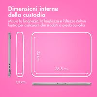 imoshion Fluffy Laptop hoes 15-16 inch - Laptopsleeve - Hot Pink