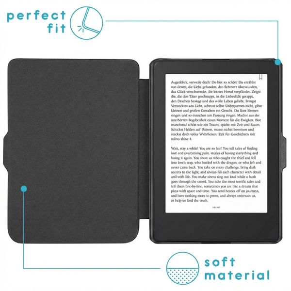 imoshion Slim Hard Case Bookcase Kobo Clara 2E / Tolino Shine 4 - Donkerblauw