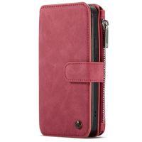 CaseMe Luxe 2 in 1 Portemonnee Bookcase iPhone 12 Mini - Rood
